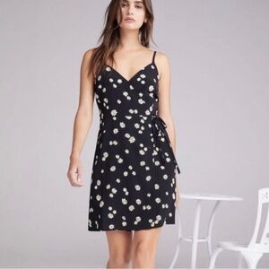 Sanctuary Wrap Dress | Black Floral